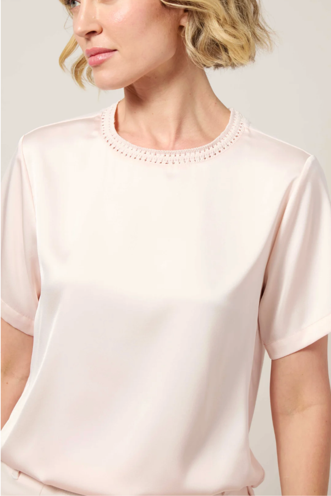 LYSSE | Jenika Mix Media Top-Pink