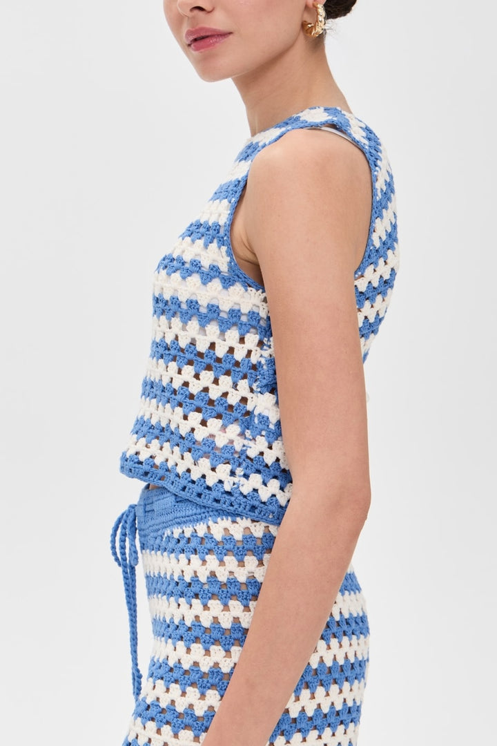 MINKPINK | CALLY CROCHET CROP TOP