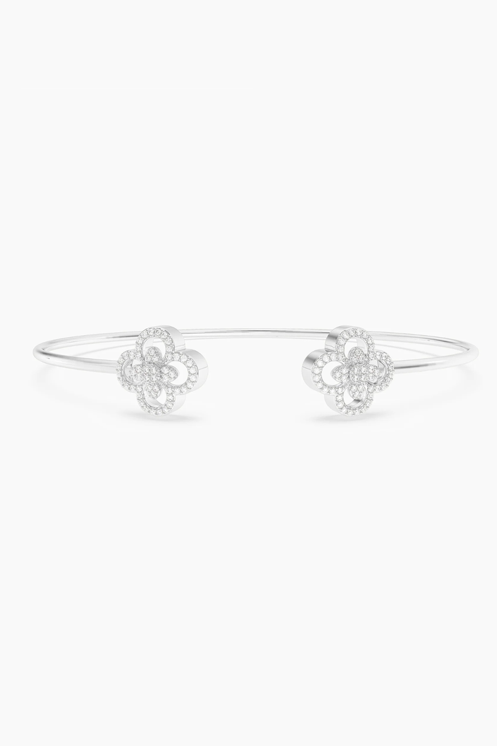 Ella Stein | Wildflower Flexi Cuff Bracelet - Silver