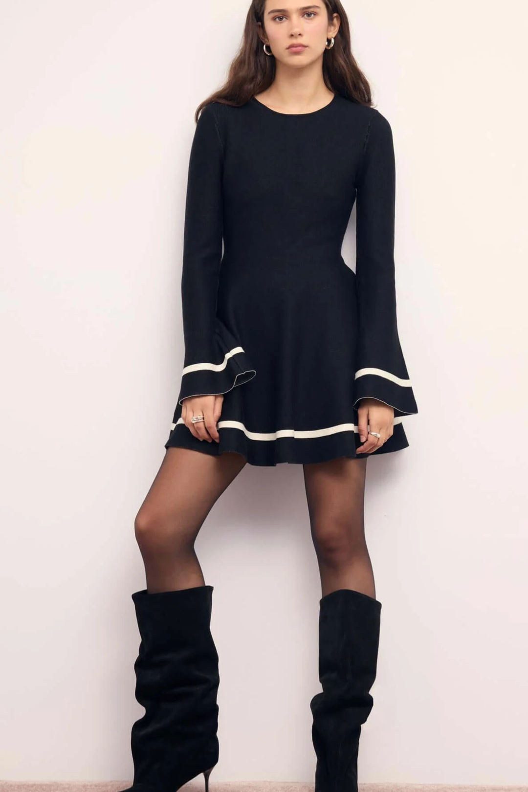 MINKPINK | EMILIE PEPLUM KNIT DRESS