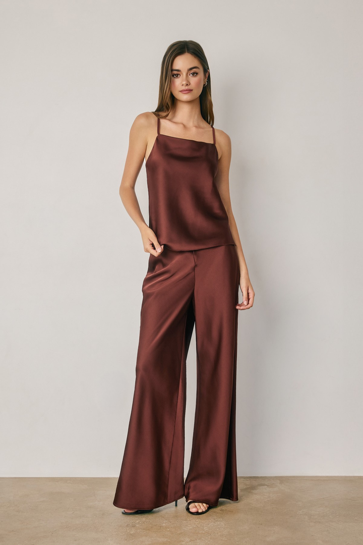 Satin Square Neck Cami Top