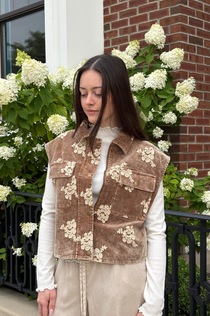 Carmel Embroidered Vest