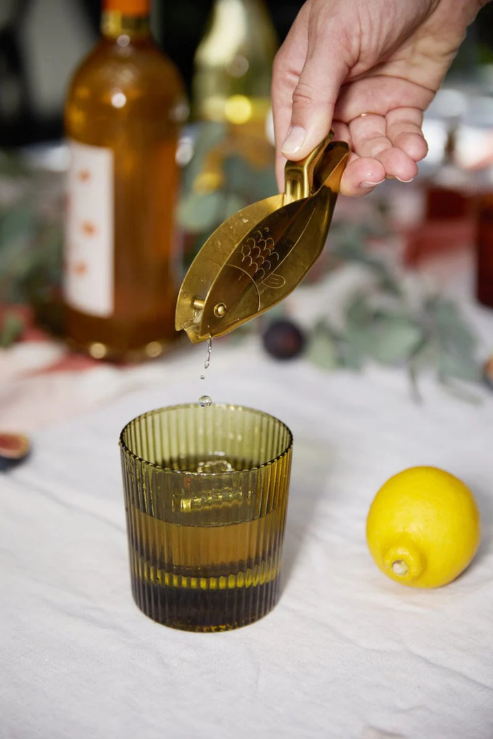 LOWBALL GLASS SET OLIVE