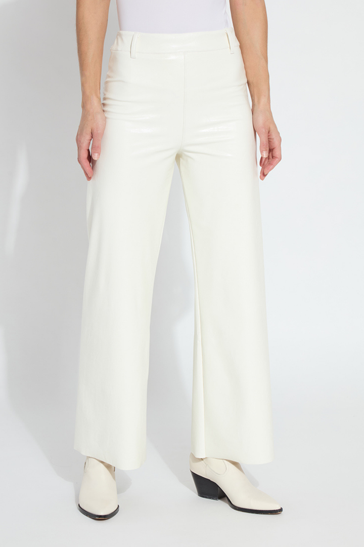 LYSSE | Snow Vegan Leather Wide Leg