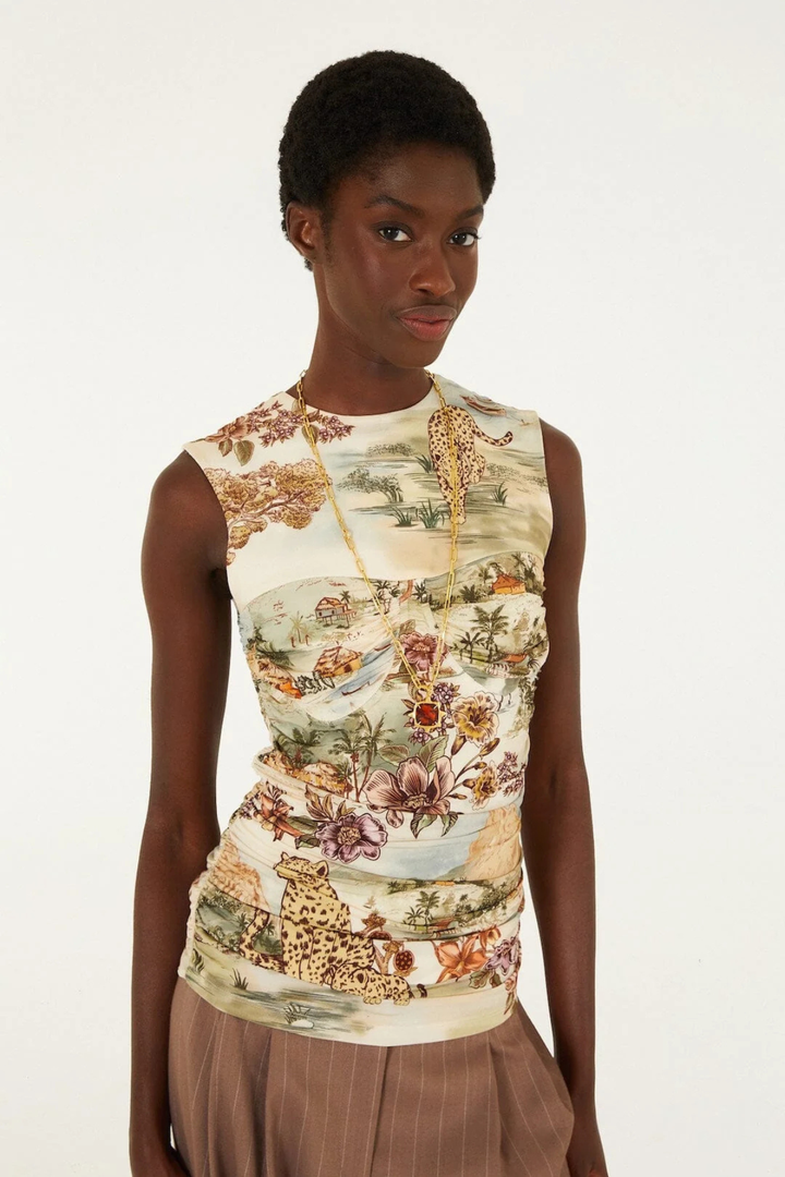 Farm Rio | Winter White Blouse