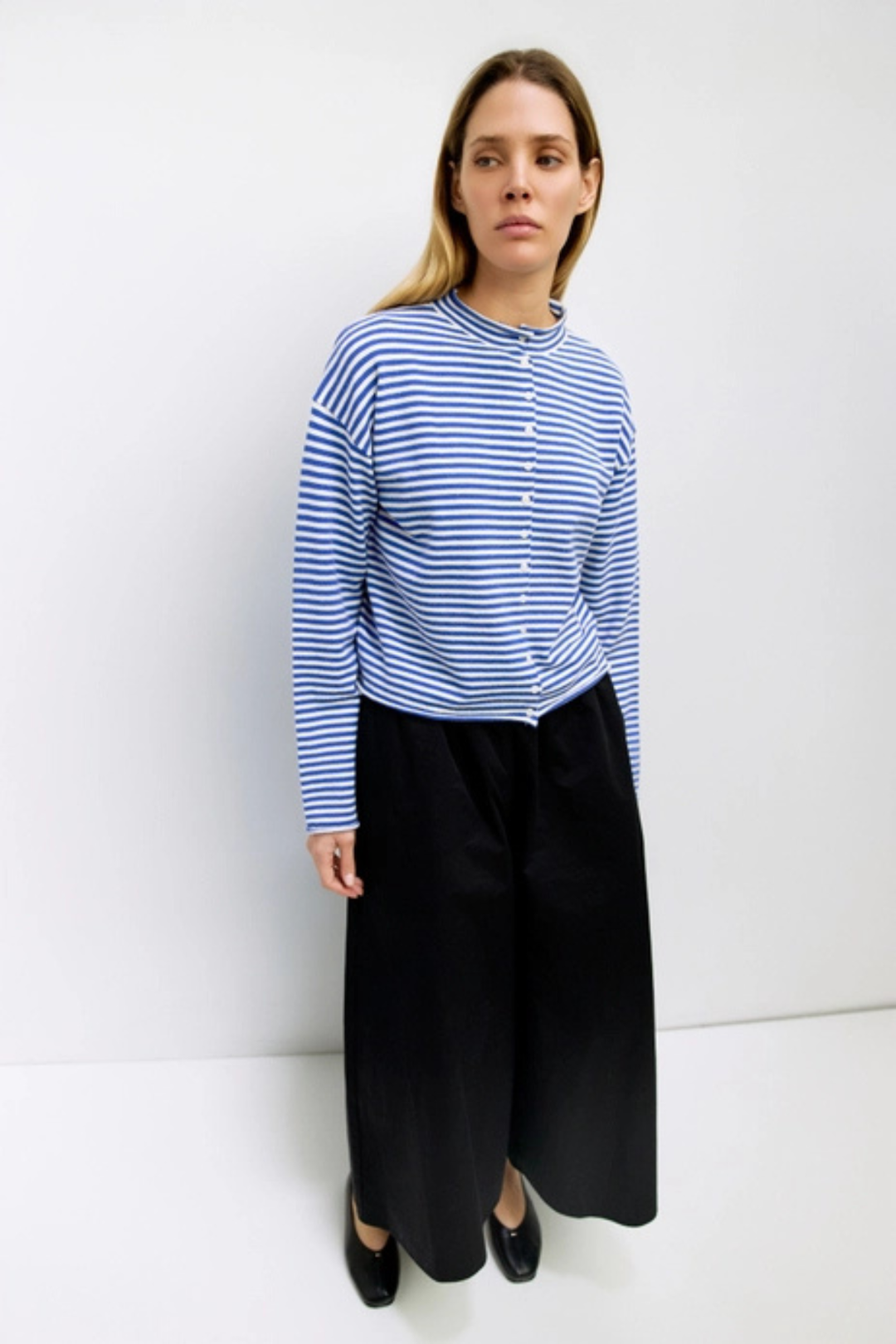 Elisa Cardigan - Blue Stripe