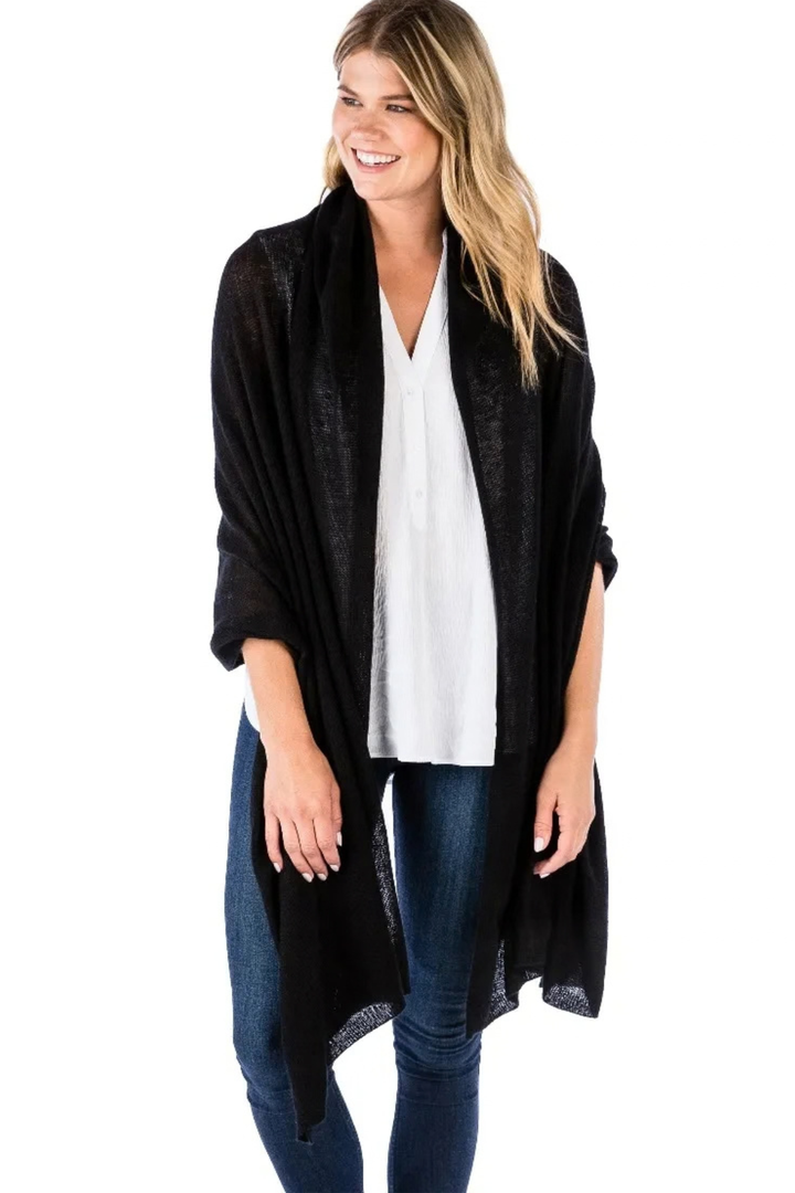 Alashan | Breezy Travel Wrap- Ebony