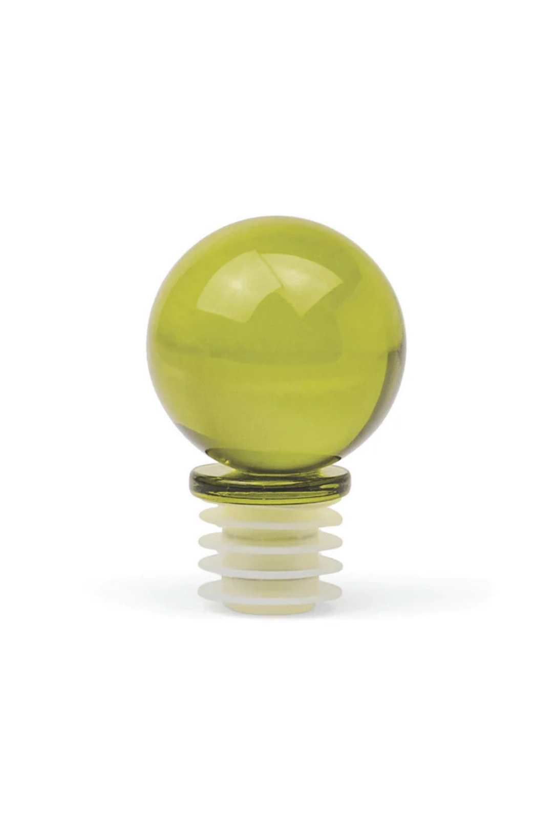 OLIVE GLASS STOPPER