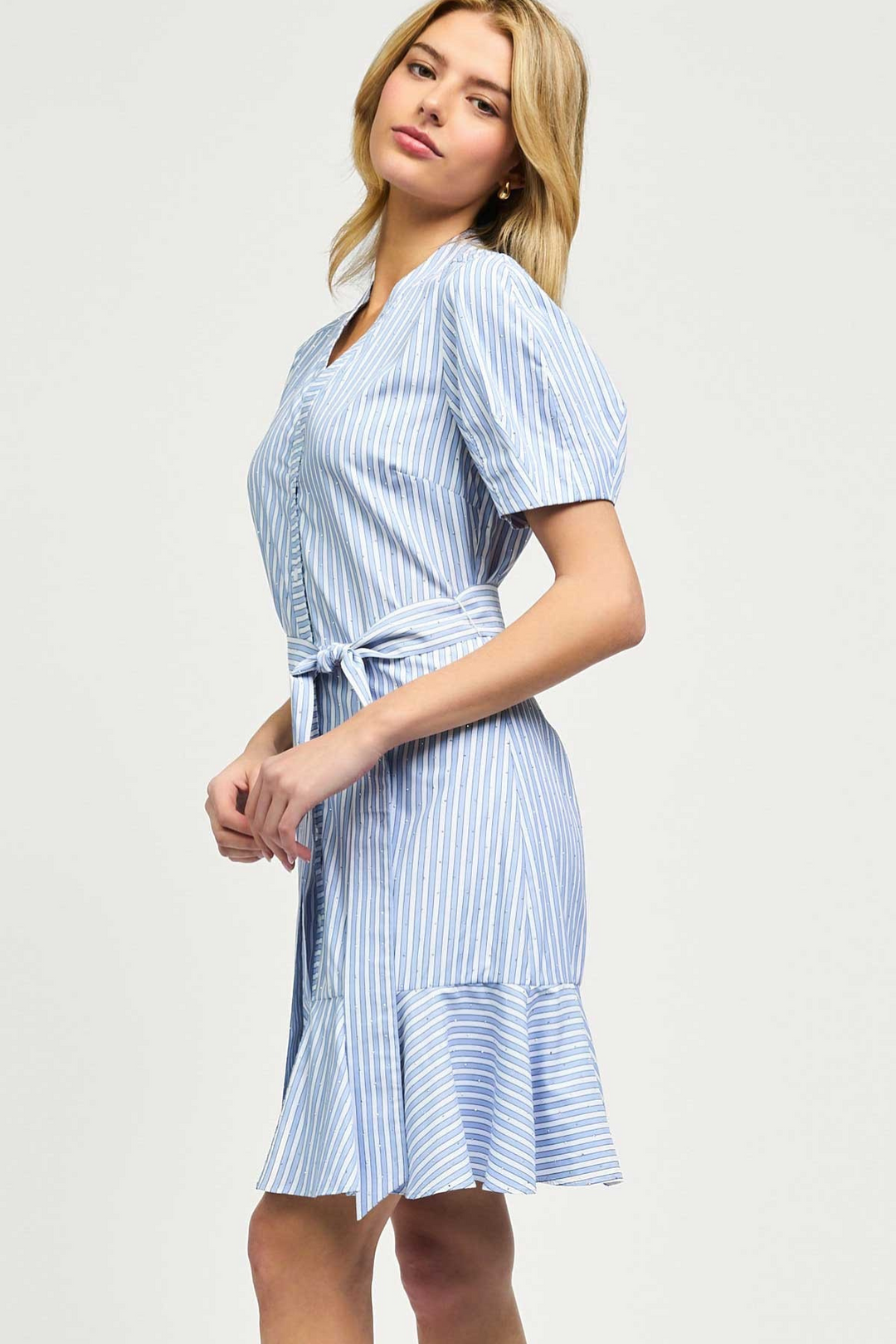 Derek Studded Shirt Dress