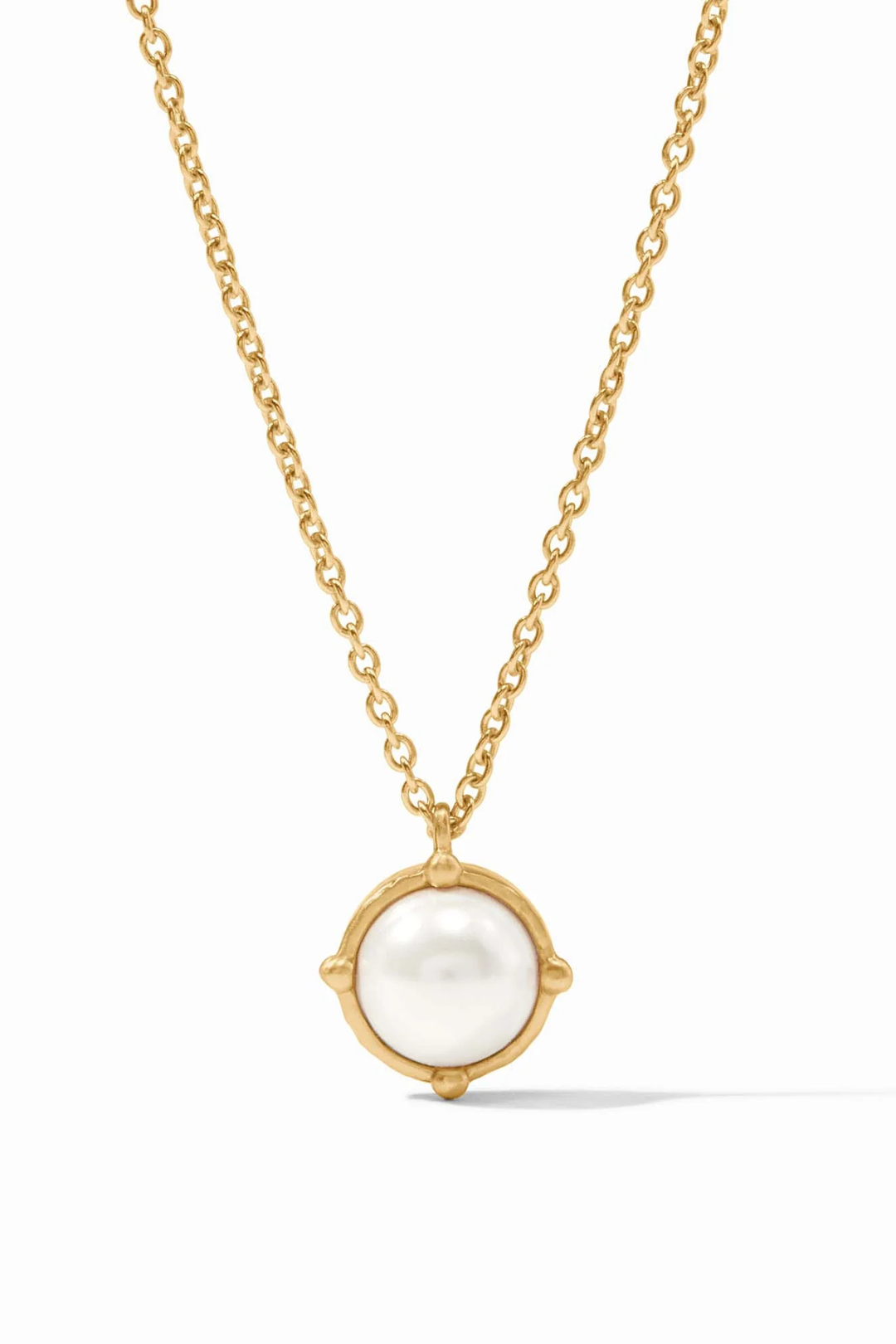Julie Vos | Honeybee Solitaire Necklace - Pearl