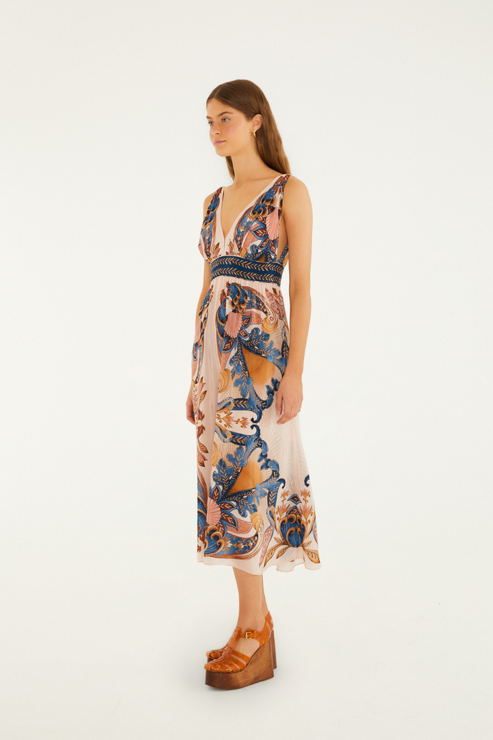 FARM RIO | GARDEN SCARF MIDI