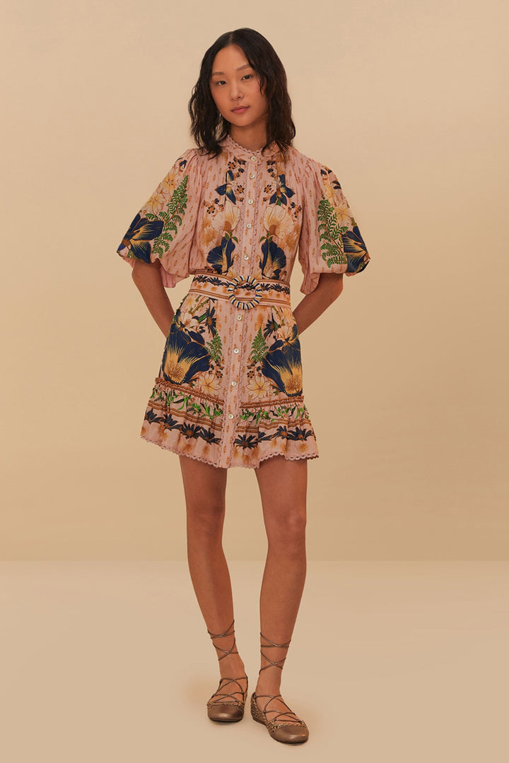 DREAM GARDEN PINK MINI DRESS