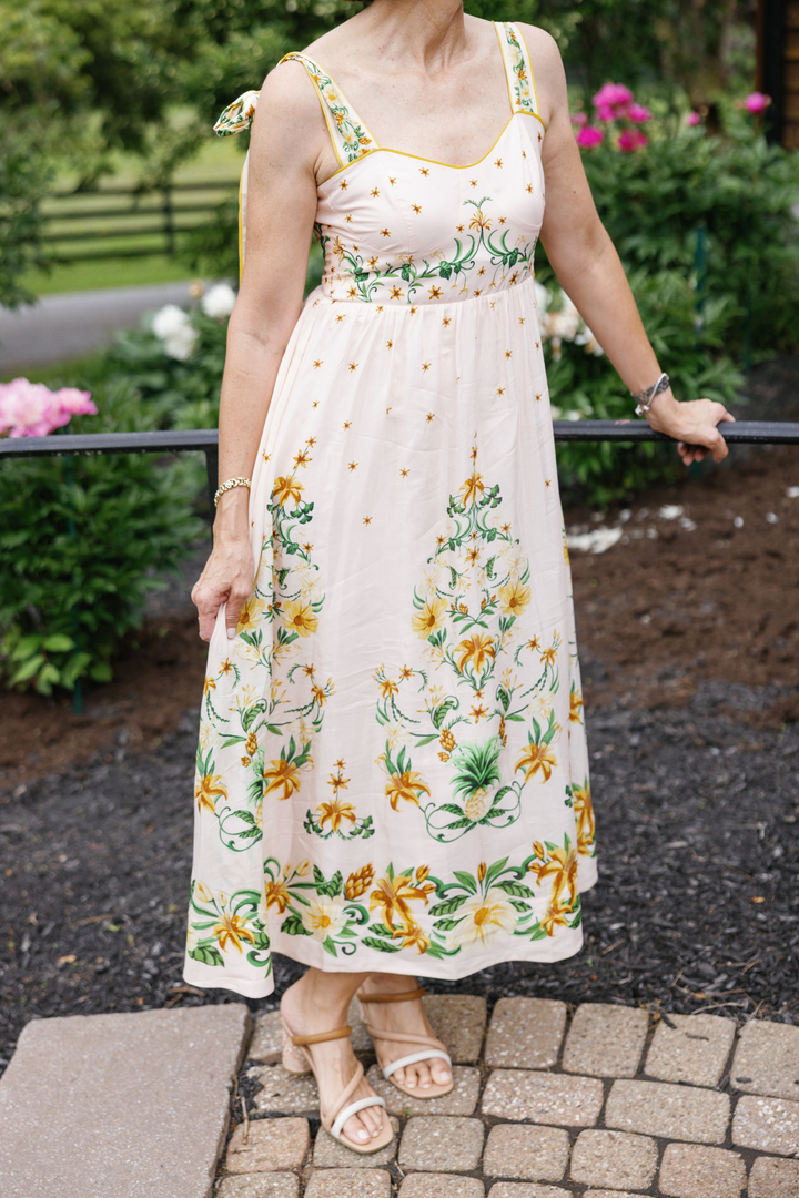 FARM RIO | BOTANICAL BEAUTY MIDI DRESS
