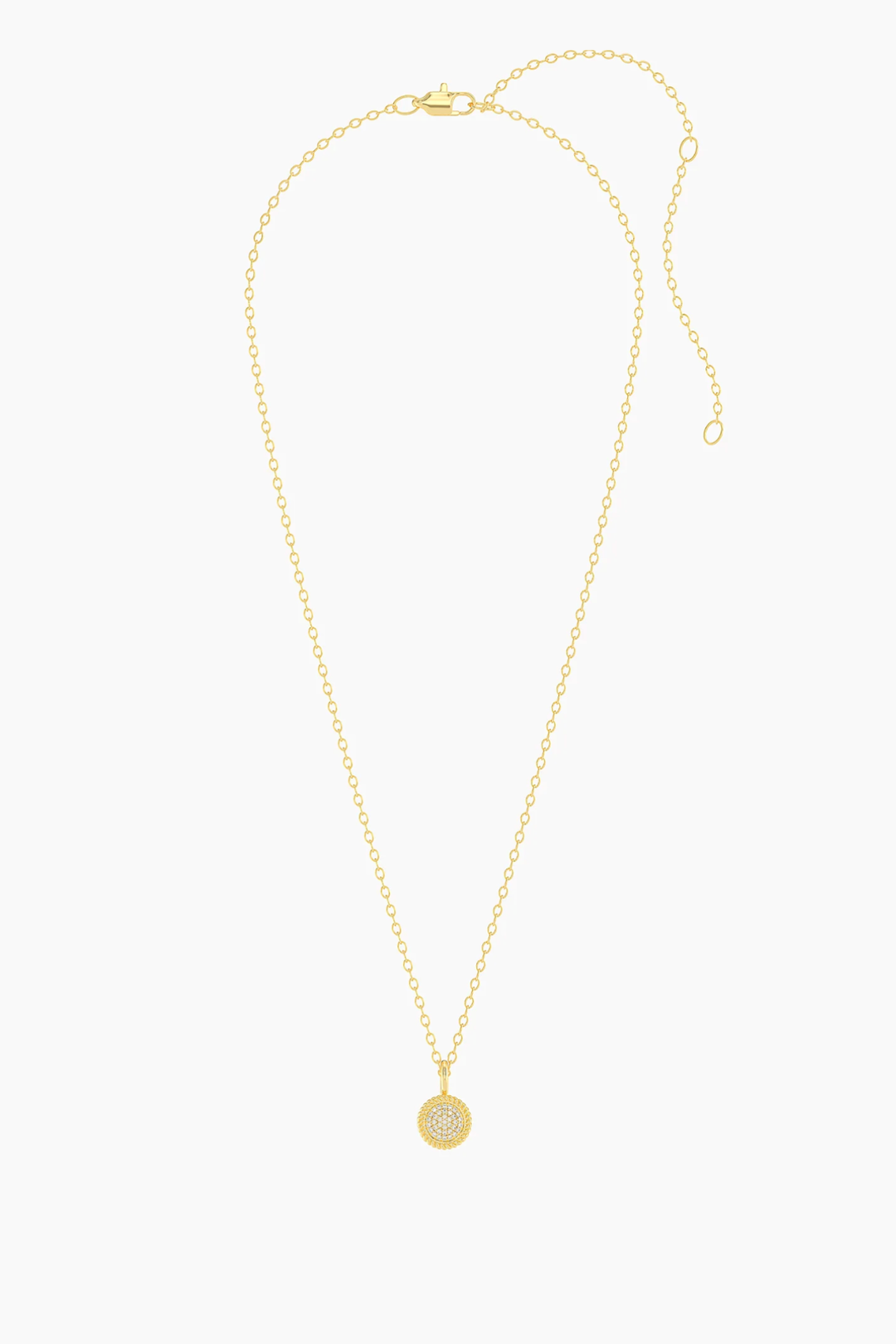 Ella Stein | Circle Rope Pendant Necklace - Gold