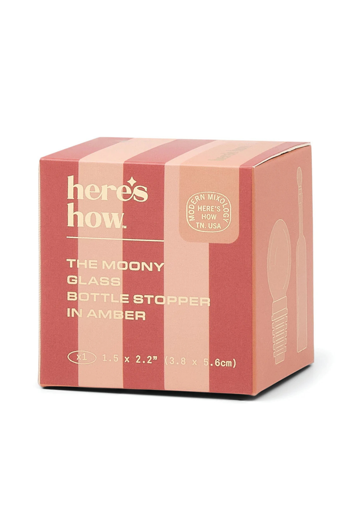 AMBER GLASS STOPPER