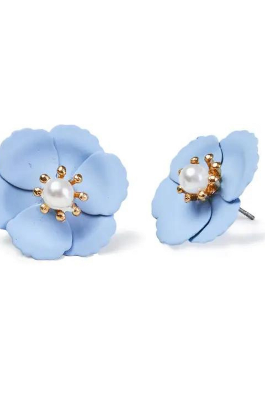 Poppy Bloom Earrings- Blue