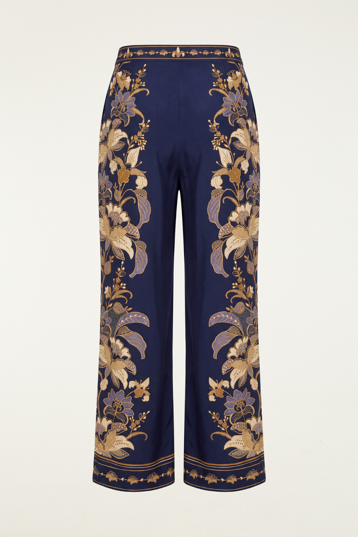 Farm Rio | Lara Navy Blue Pants