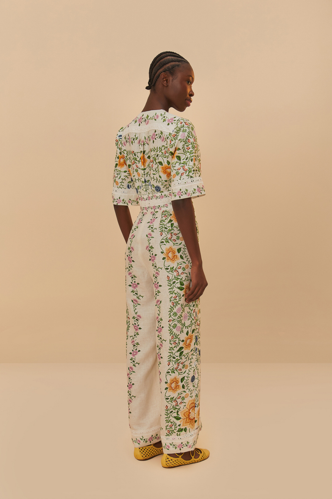 FARM RIO | FOLK FLORAL JUMPSUIT