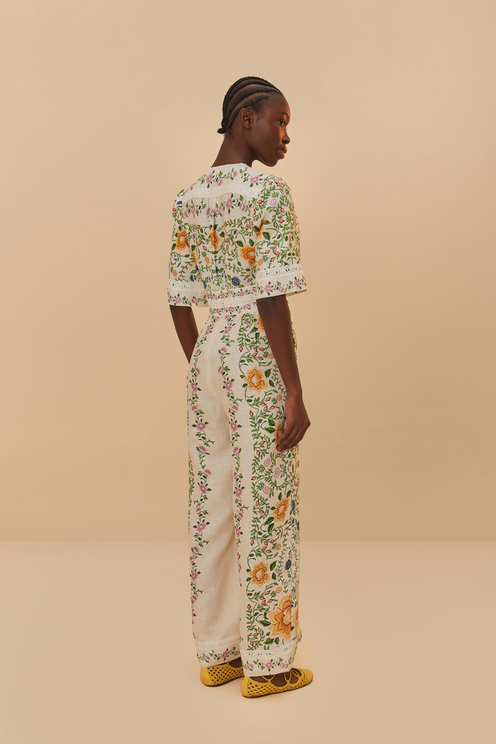 FARM RIO | FOLK FLORAL JUMPSUIT