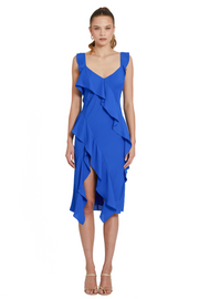AMANDA UPRICHARD CANTARA DRESS- COBALT