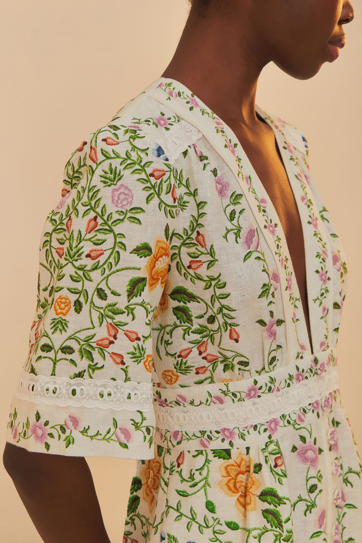 FARM RIO | FOLK FLORAL JUMPSUIT