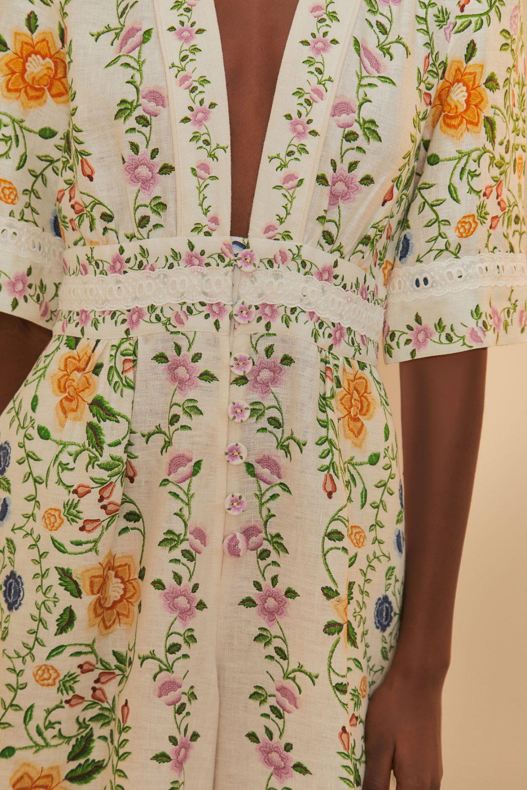 FARM RIO | FOLK FLORAL JUMPSUIT