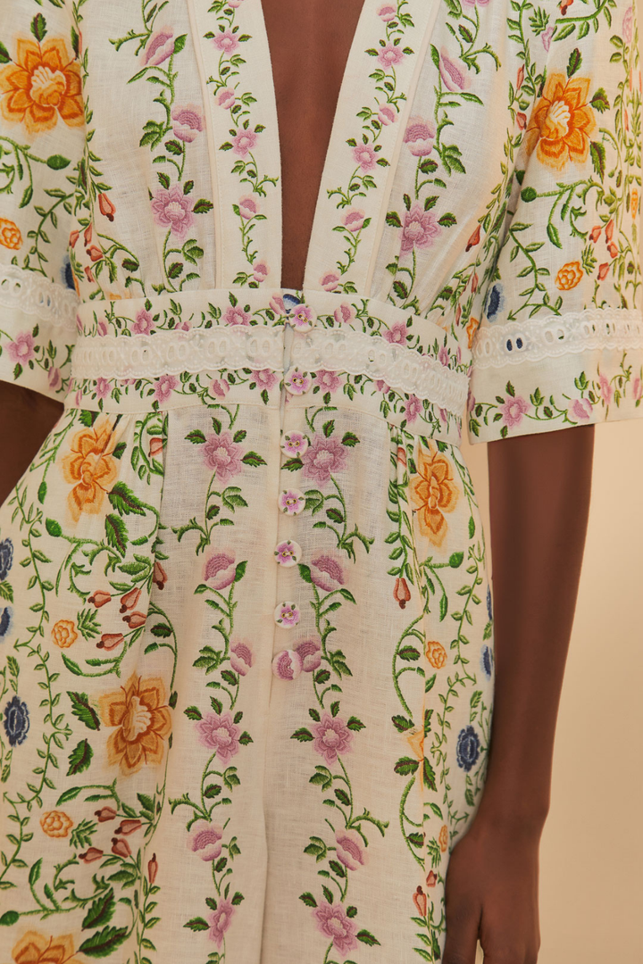 FARM RIO | FOLK FLORAL JUMPSUIT