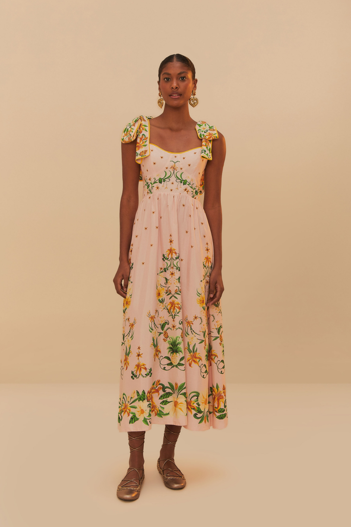 FARM RIO | BOTANICAL BEAUTY MIDI DRESS