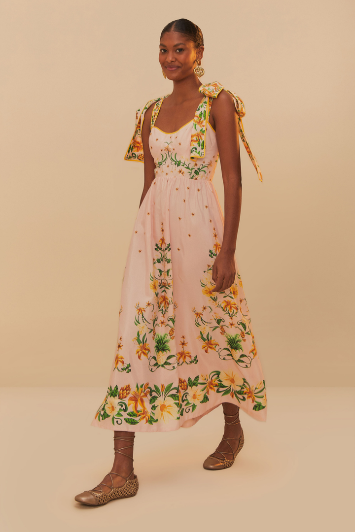 FARM RIO | BOTANICAL BEAUTY MIDI DRESS