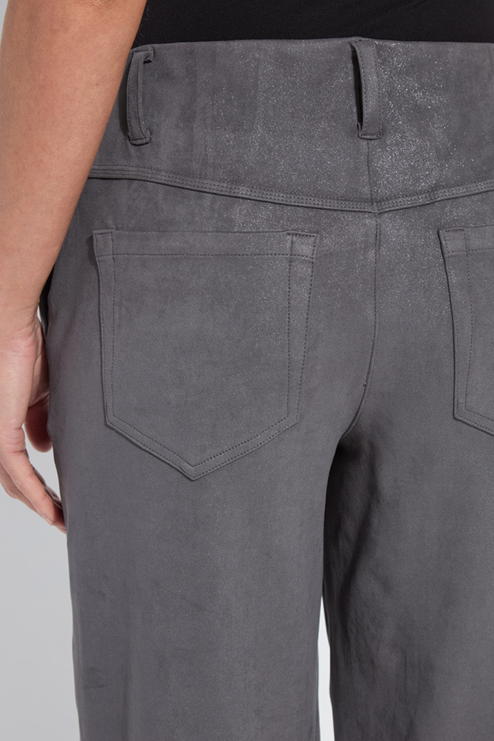 LYSSE | Amina Patent Foil Suede Pant