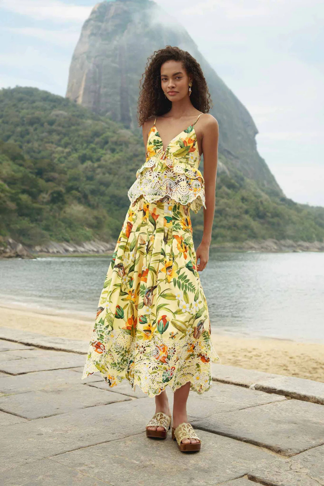 FARM RIO | BRASIL COLLAGE SKIRT