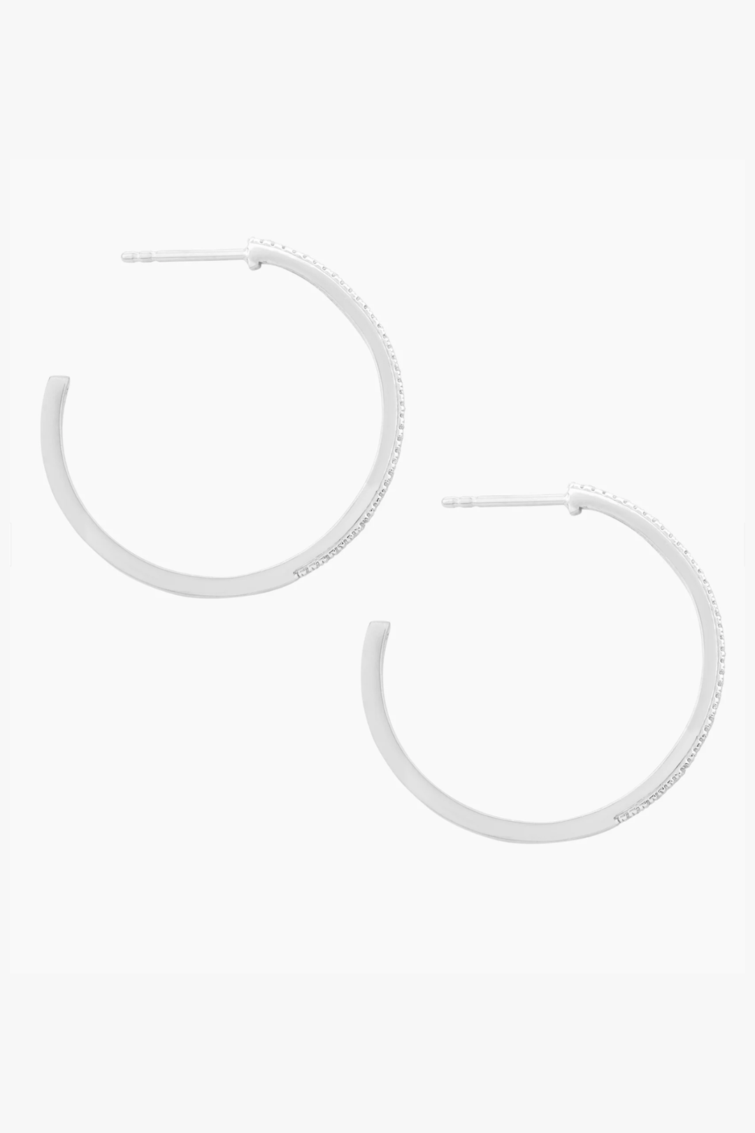Ella Stein | Medium Hoop Earrings - Silver