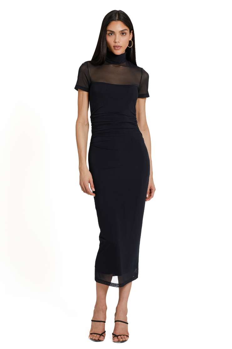 AMANDA UPRICHARD DOMINIQUE DRESS- BLACK