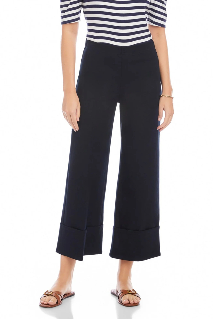 Fifteen Twenty | Regina Cuff Cropped Pants Navy