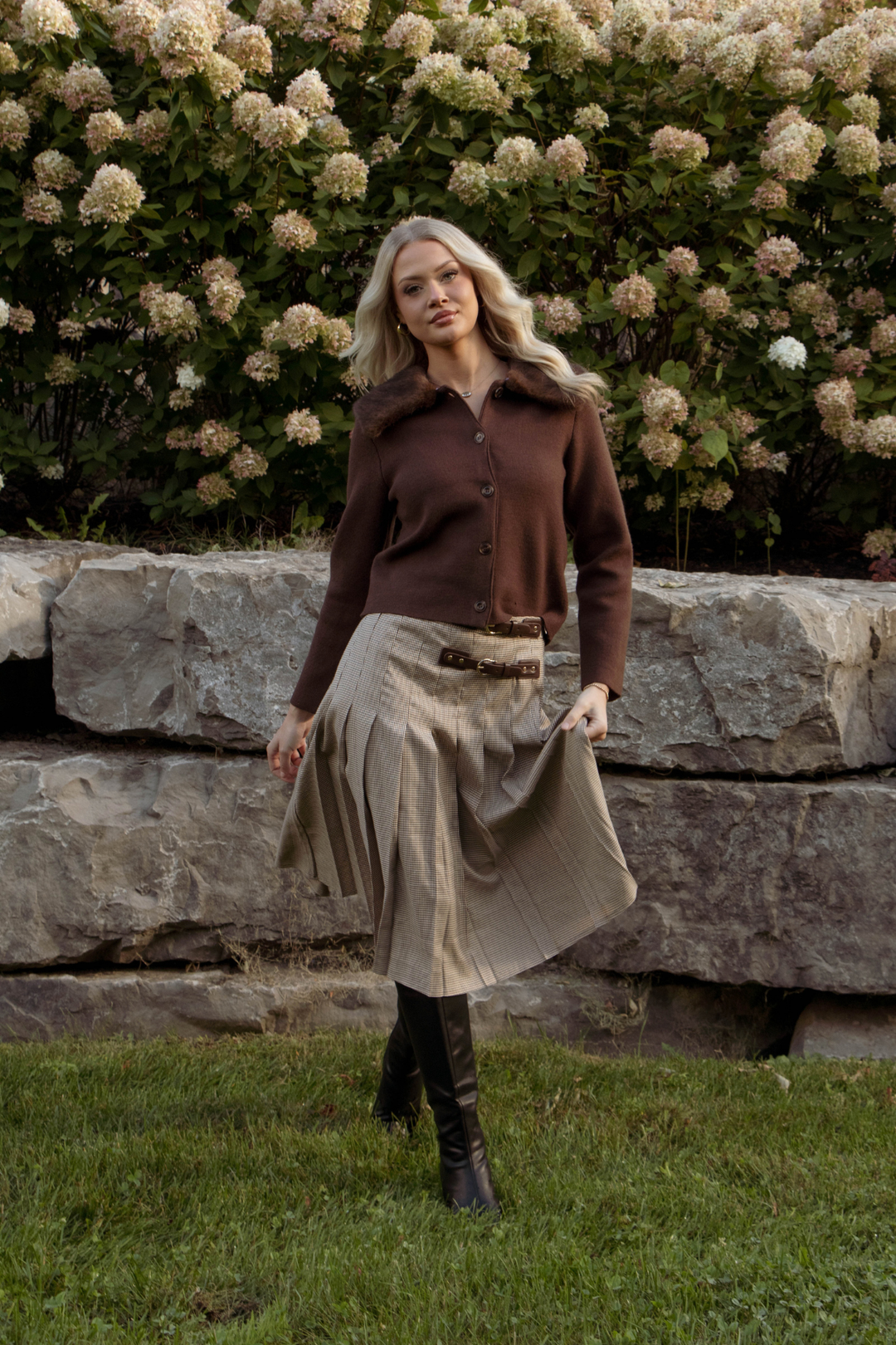 CLAUDIA CARDIGAN - BROWN