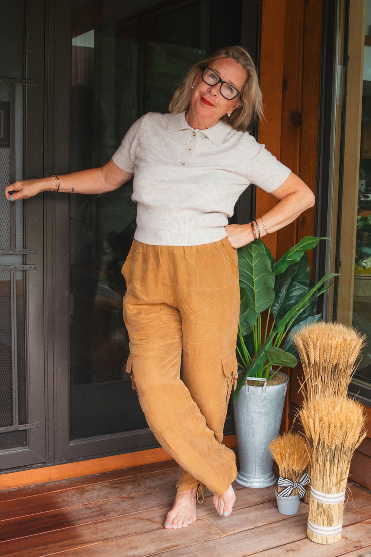 HEARTLOOM Zadie Pant- Whiskey
