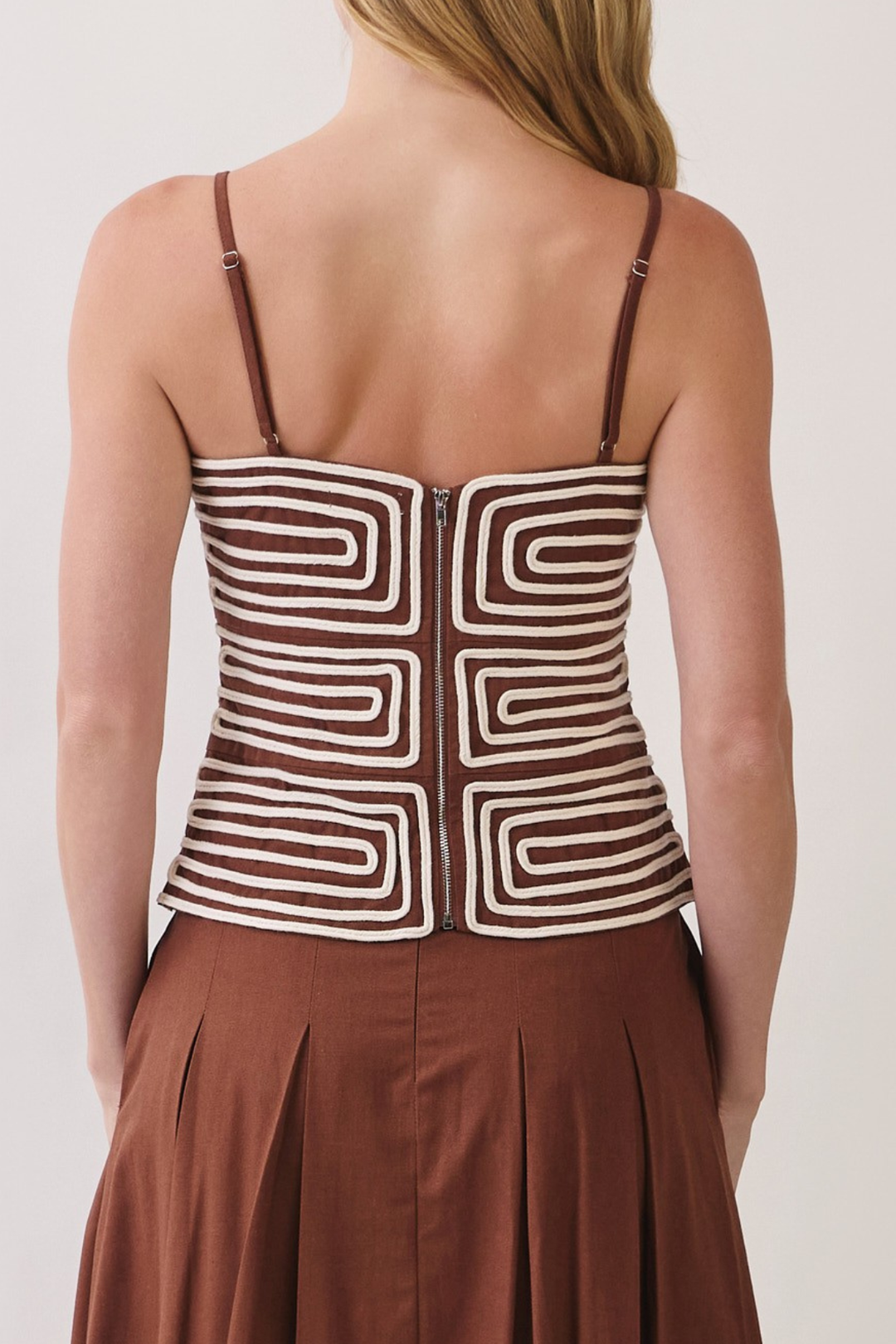 Embroidered Corset Top