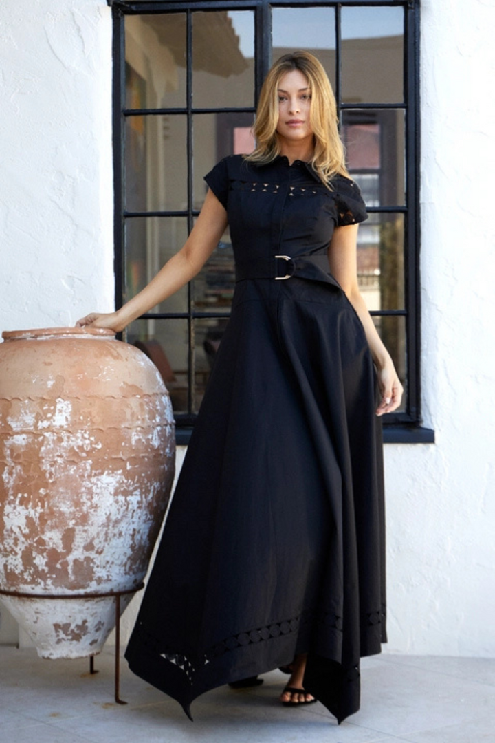 Vicky Lace Trim Maxi Dress