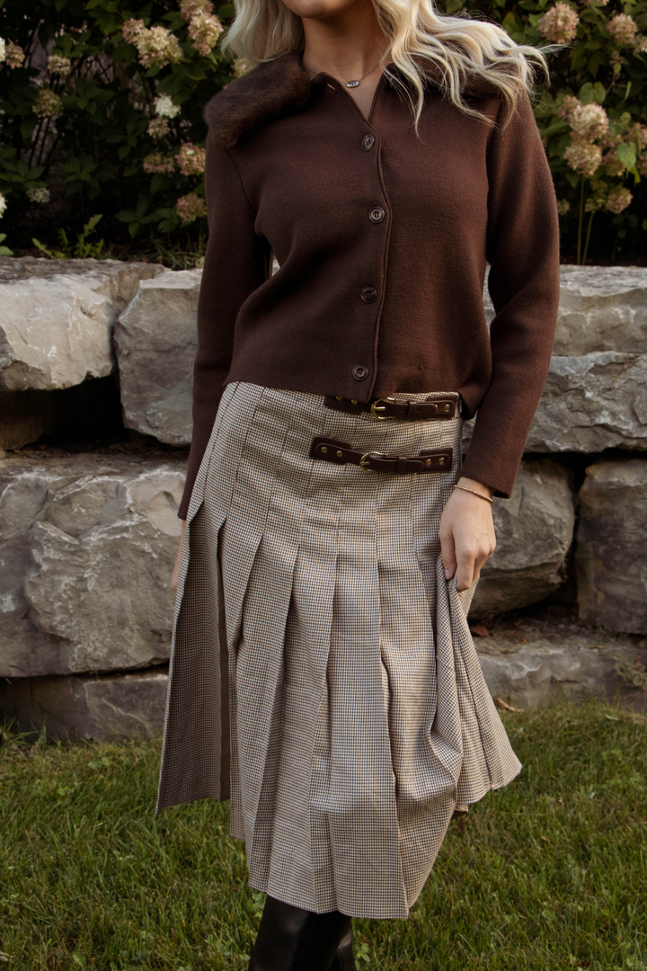 CLAUDIA CARDIGAN - BROWN