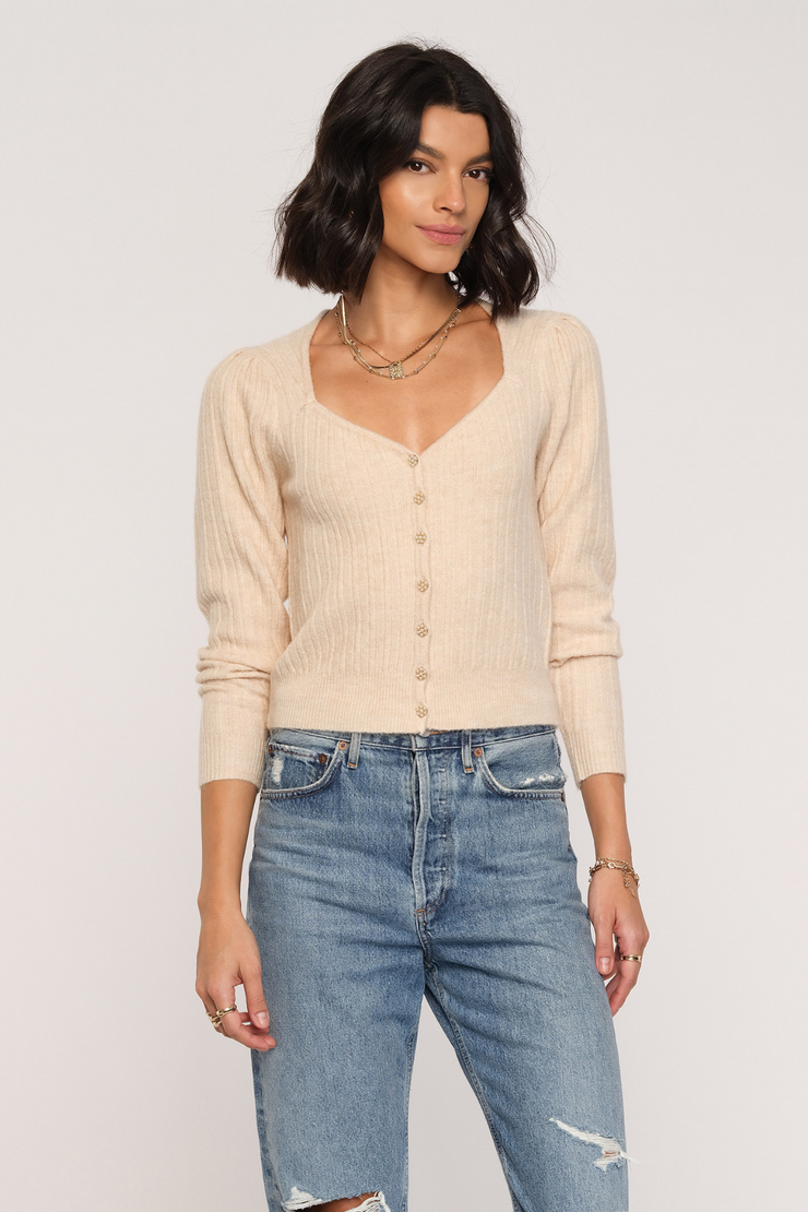 HEARTLOOM Pedretti Cardi- Cream