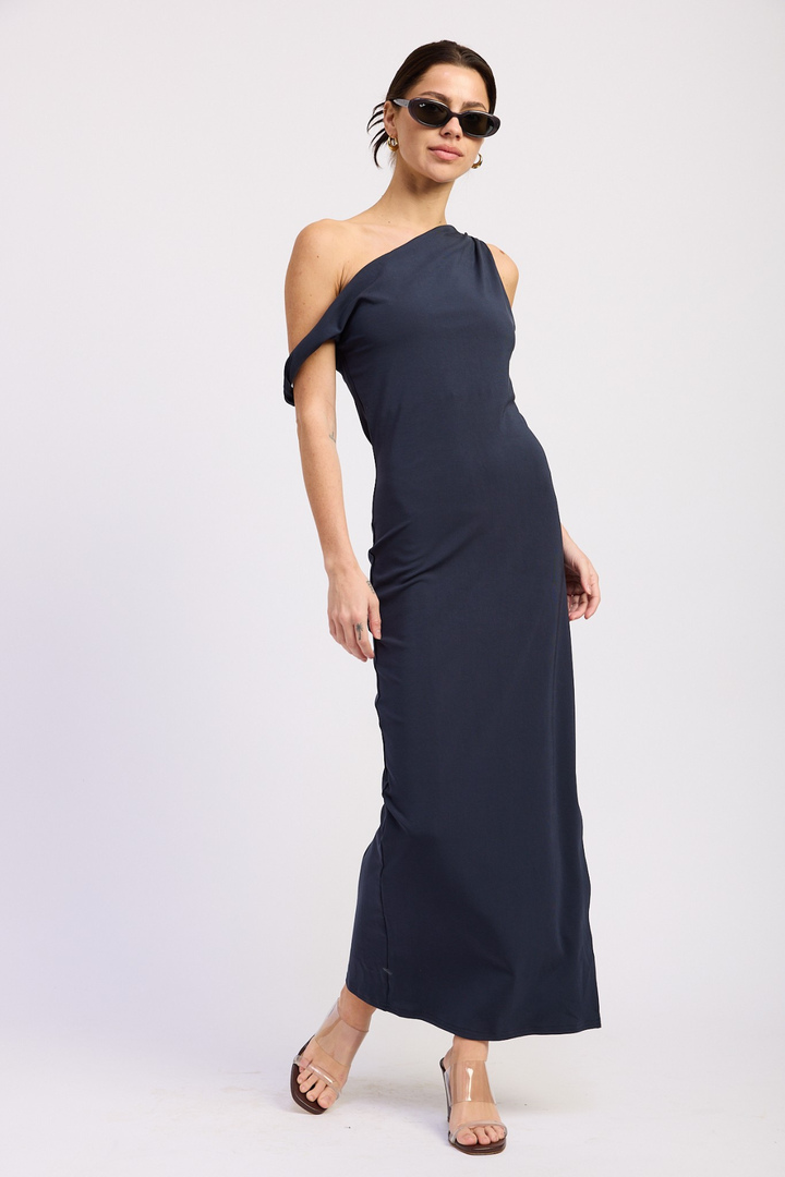 Twist Maxi Dress - Navy
