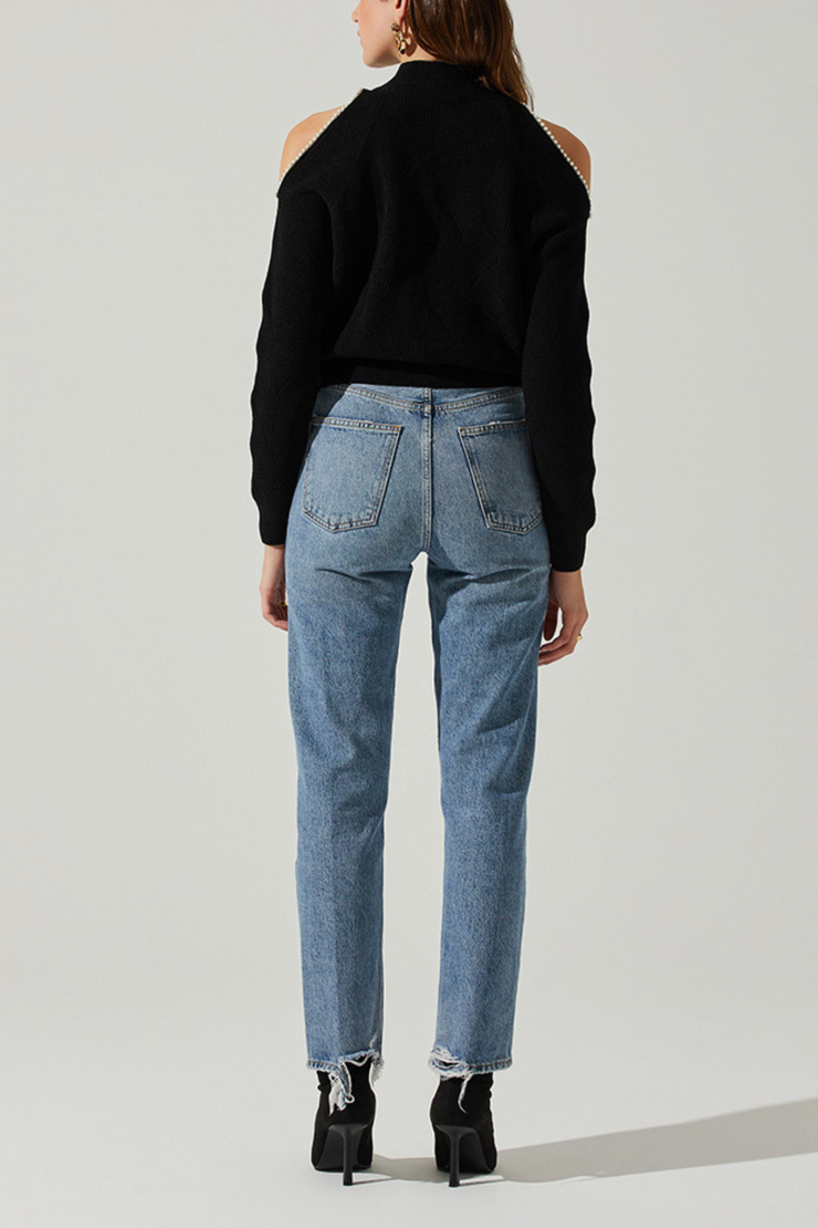 ASTR Tori Sweater- Black