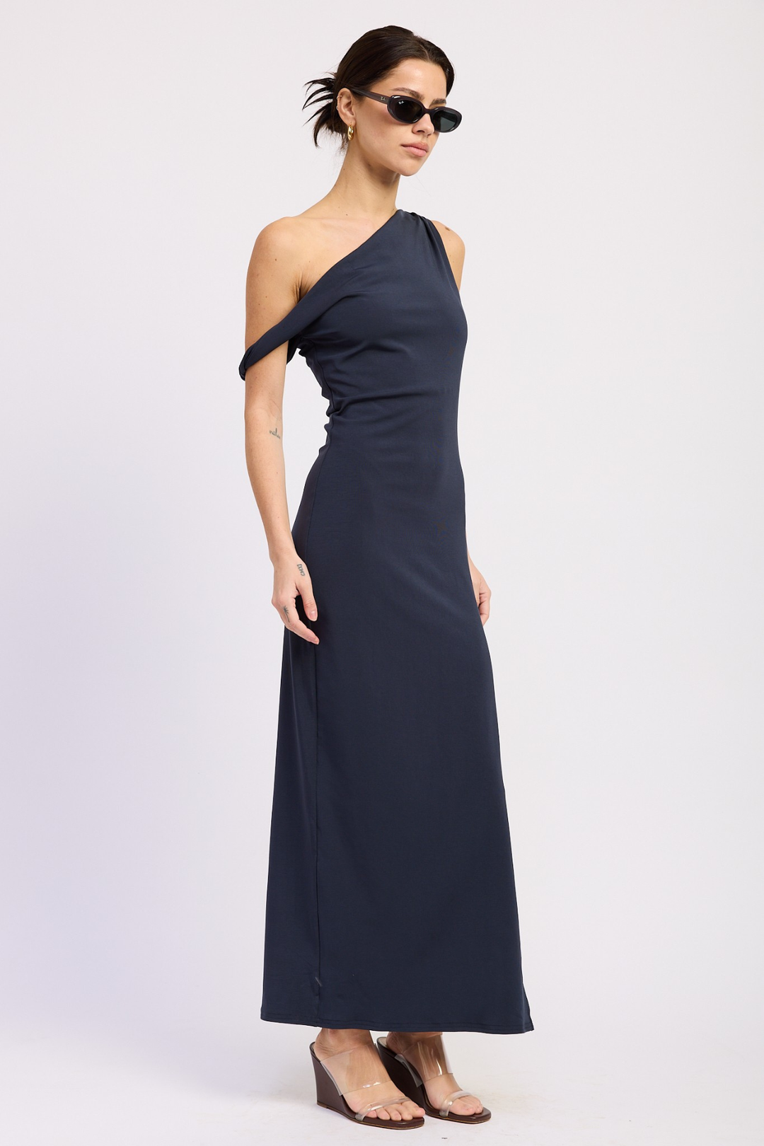 Twist Maxi Dress - Navy