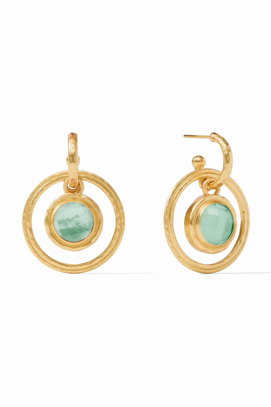 Julie Vos | Astor 6-in-1 Charm Earring - Aquamarine