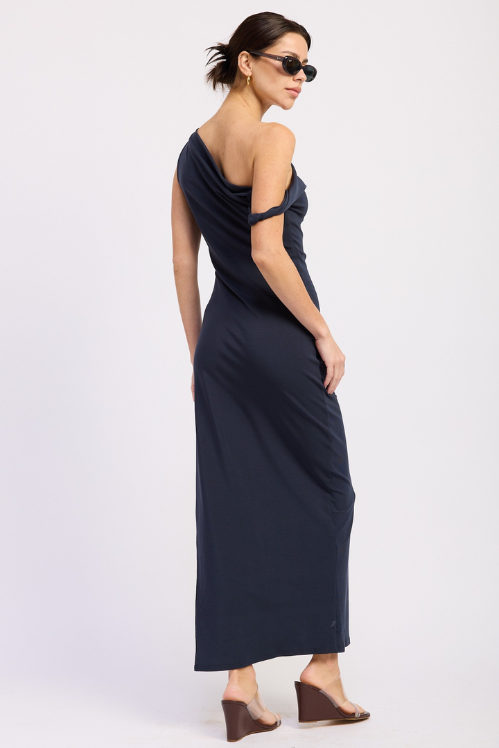 Twist Maxi Dress - Navy