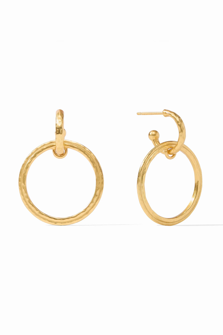 Julie Vos | Astor 6-in-1 Charm Earring - Aquamarine