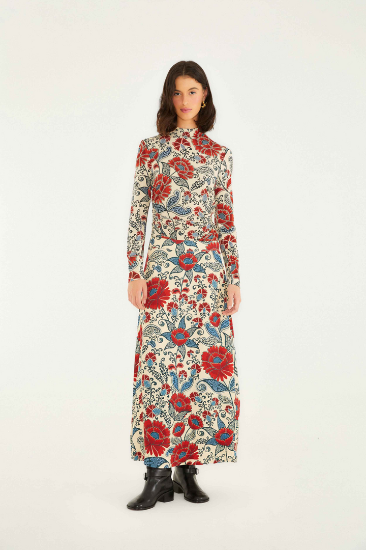 FARM RIO | FRANCESCA SAND MAXI SKIRT
