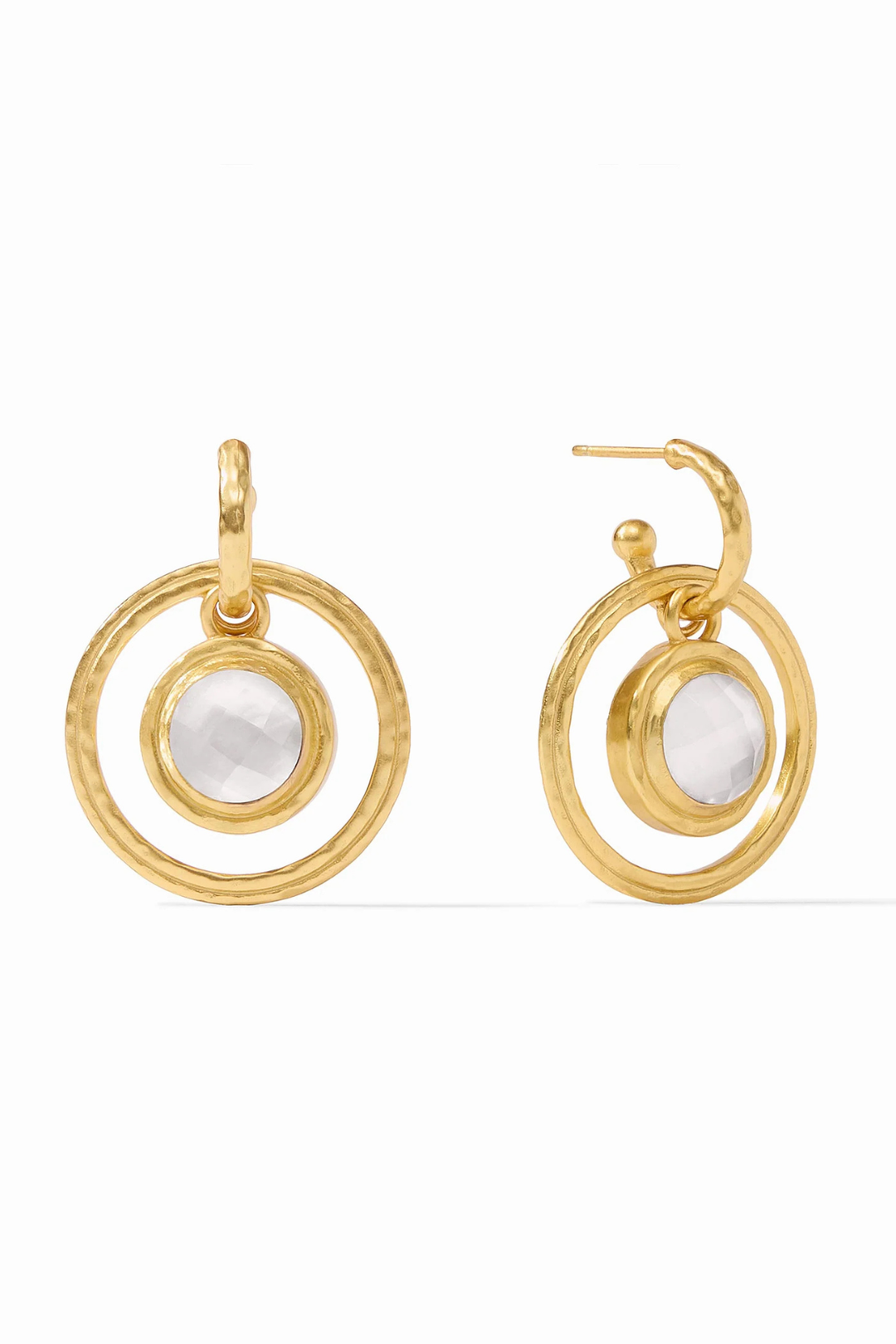 Julie Vos | Astor 6-in-1 Charm Earring - Clear Crystal