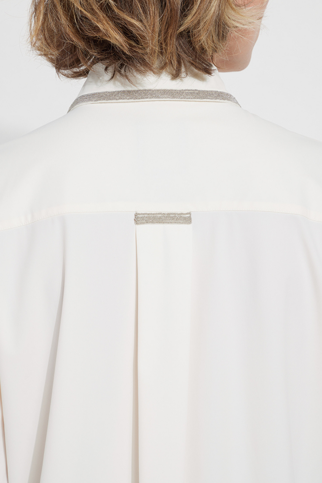 LYSSE | Stasia Micro Beaded Shirt- White