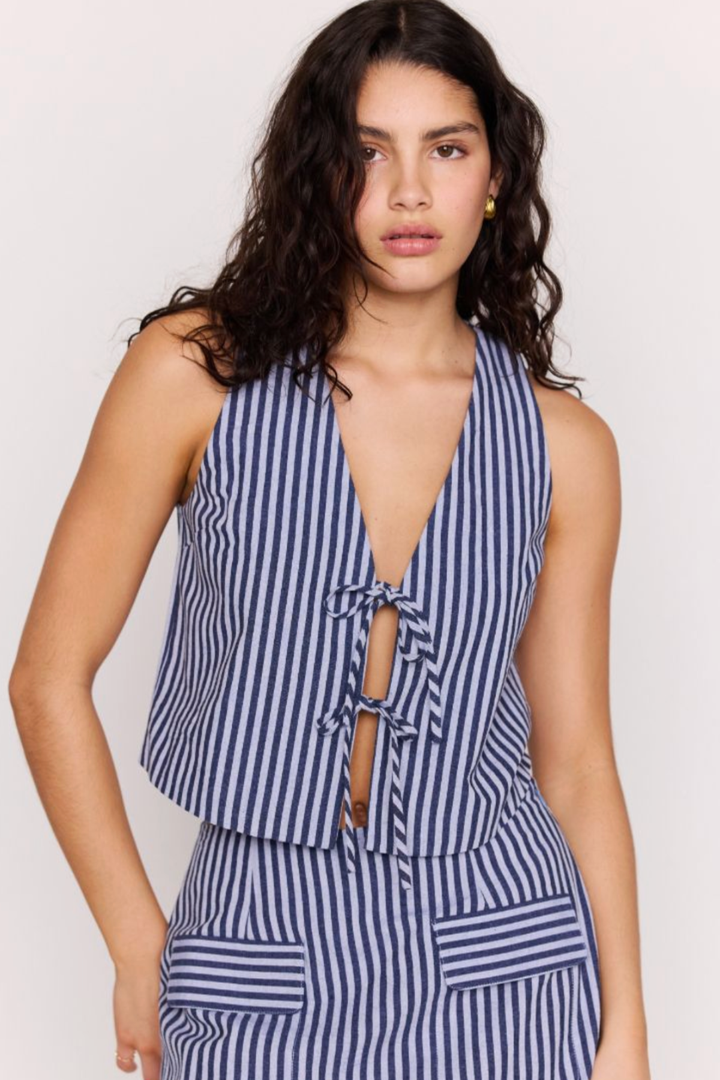 MINKPINK | DELMAR TIE FRONT TOP